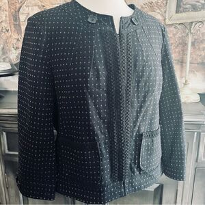 Willi Smith Black Bolero Jacket size XL